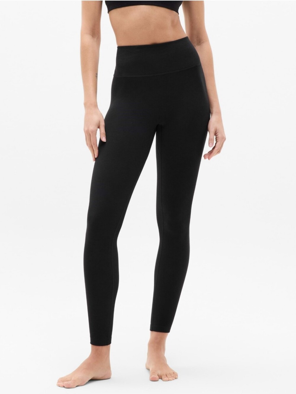 Athleta Ultra High Rise Intuition Cotton Blend Legging, Black, Medium